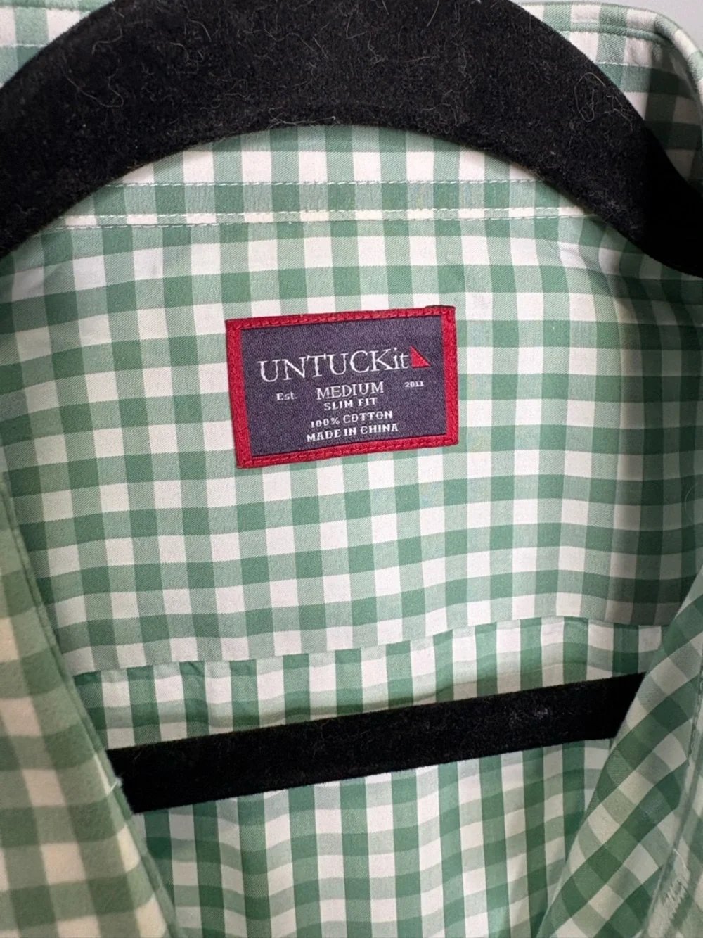 UNTUCKit Gingham Short Sleeve Button-Down Shirt - Picture 4 of 4